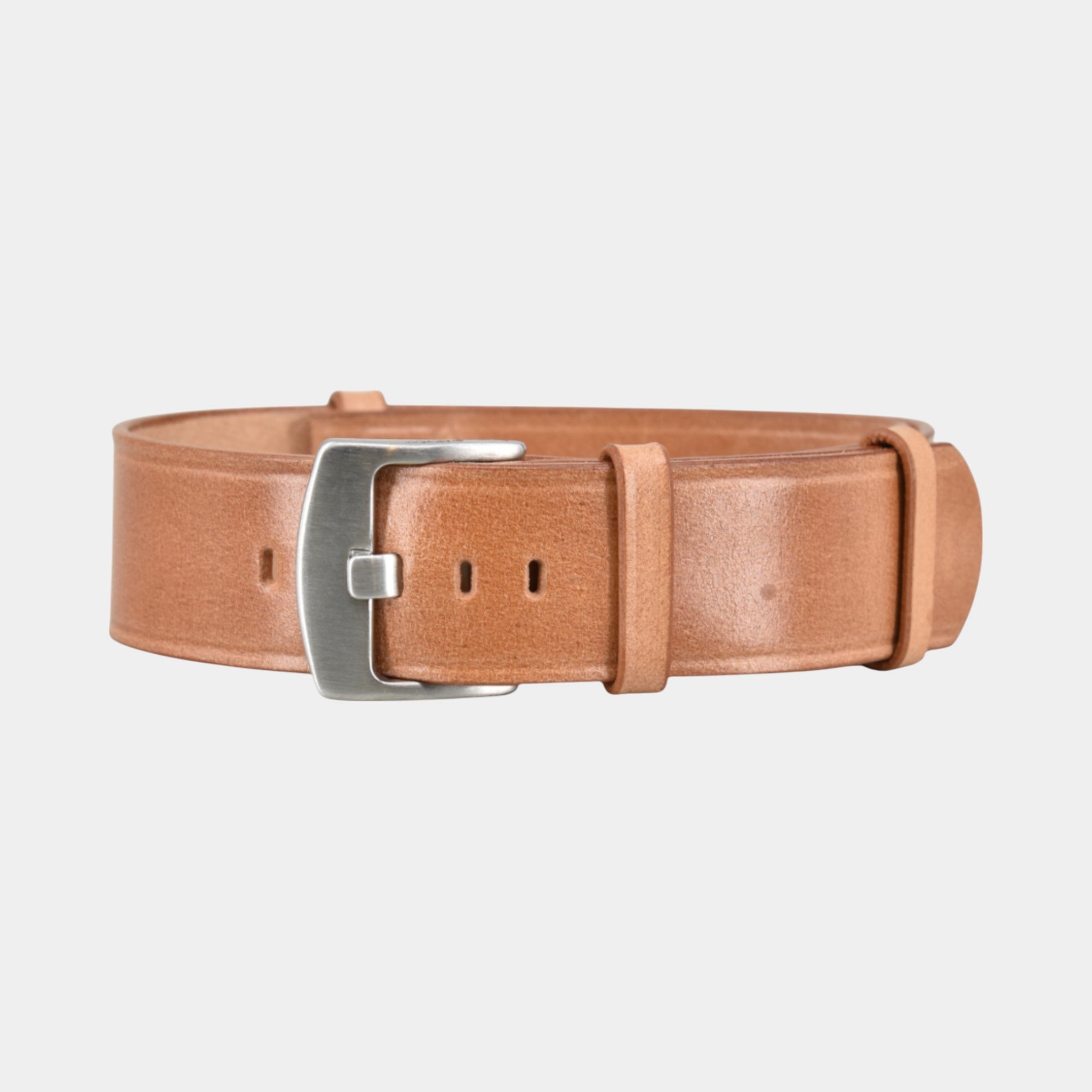 Shell Cordovan Natostrap in natur farbe aus Pferdeleder