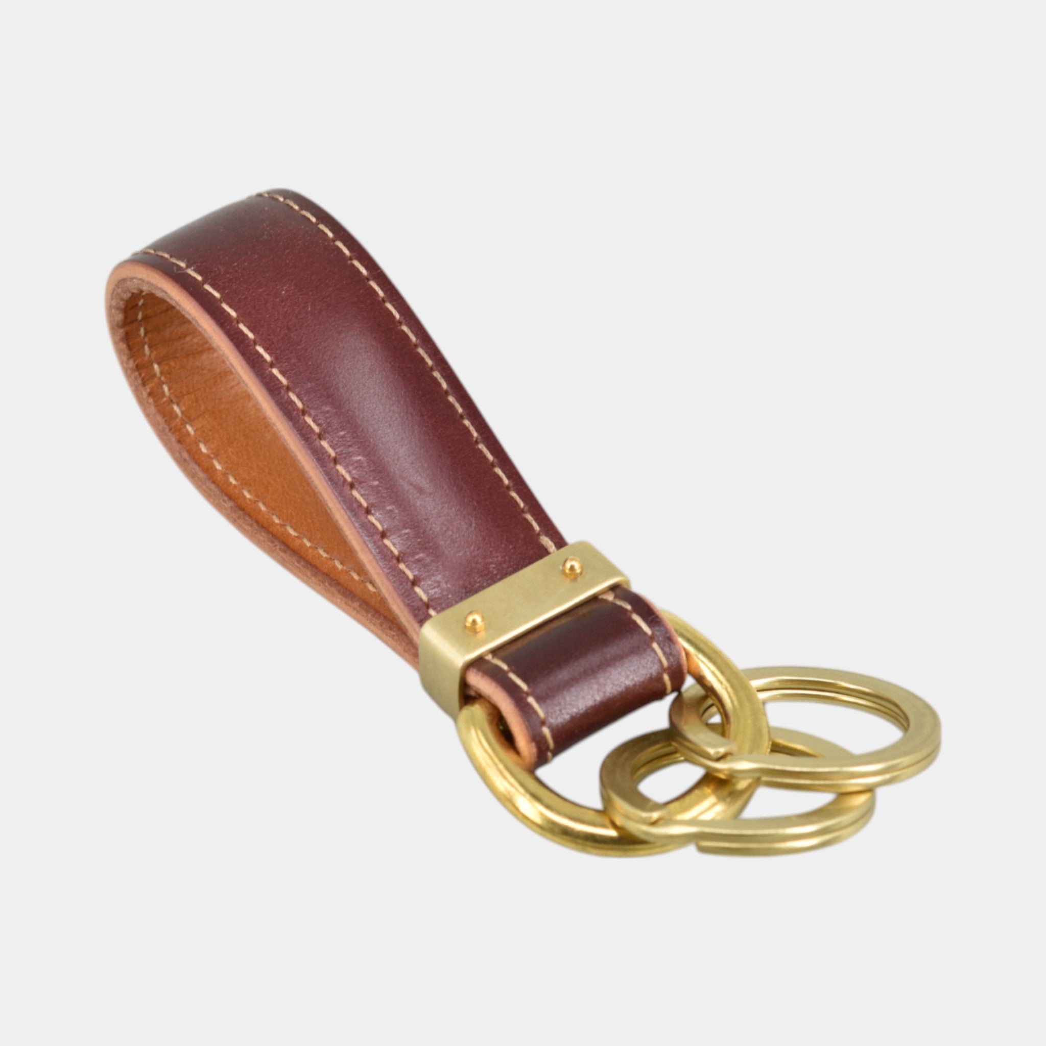Pferdeleder Schlüsselanhänger oxblood