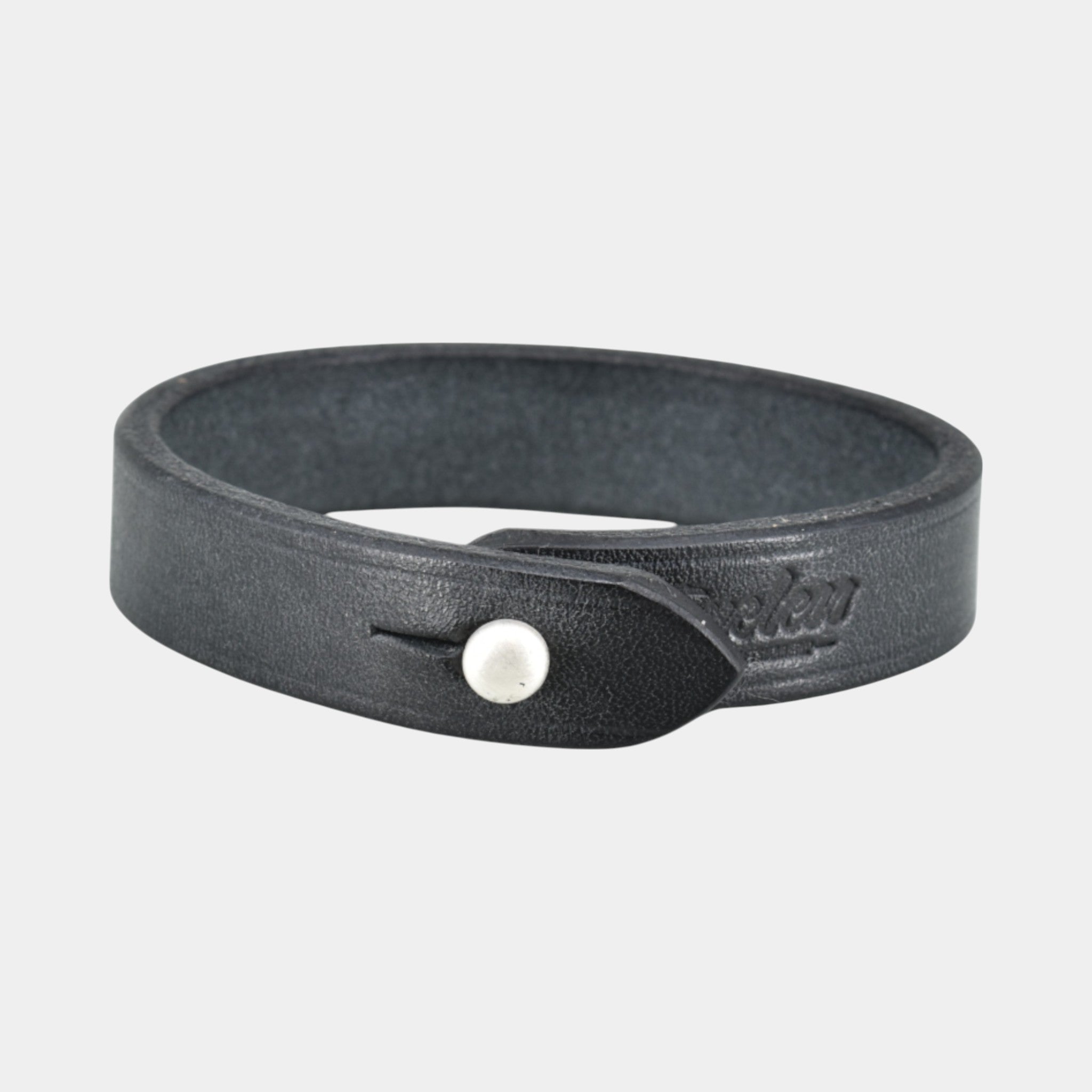 Braunes Lederarmband mit 925er silber Verschuss für herren