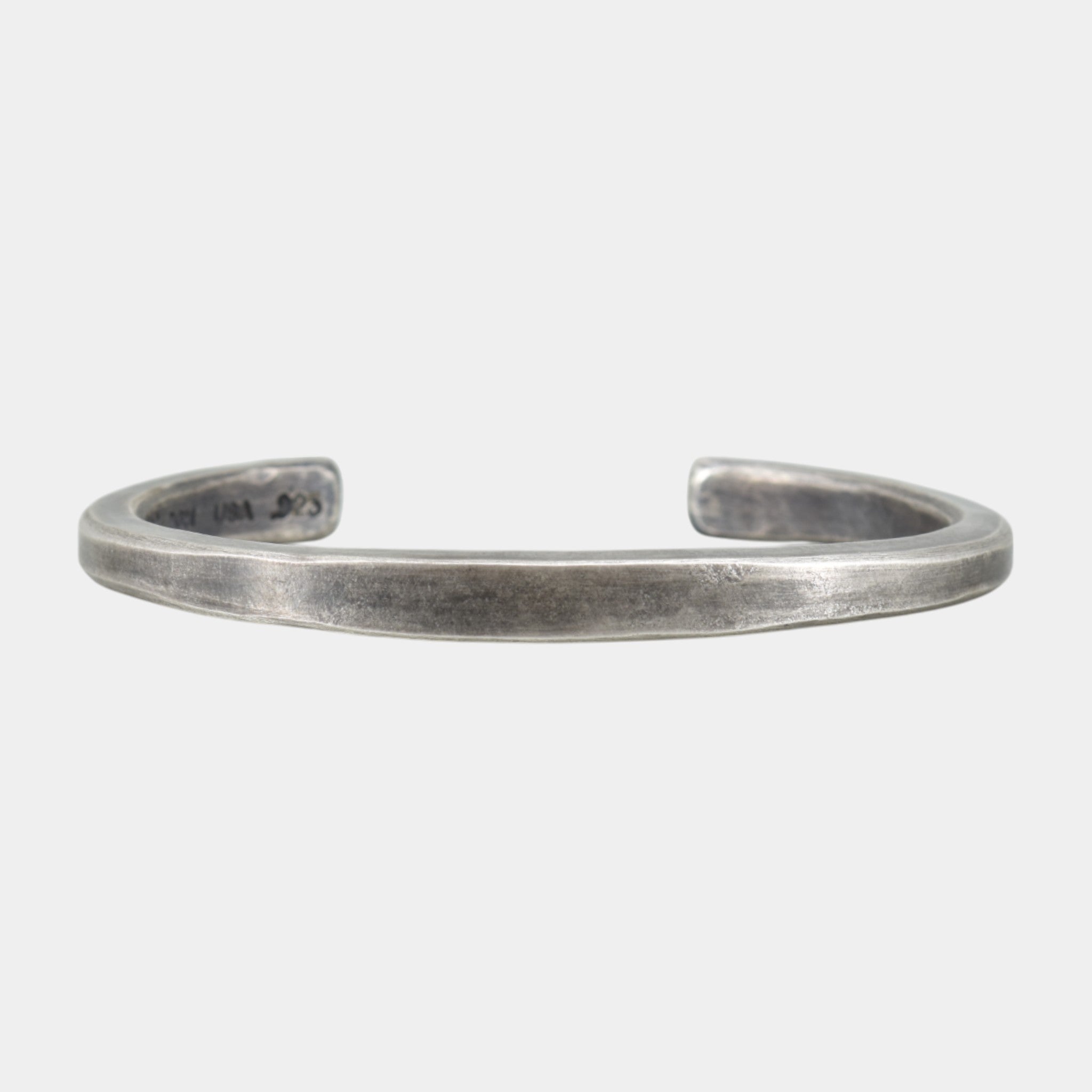 Massiver Silber Armreif für Herren