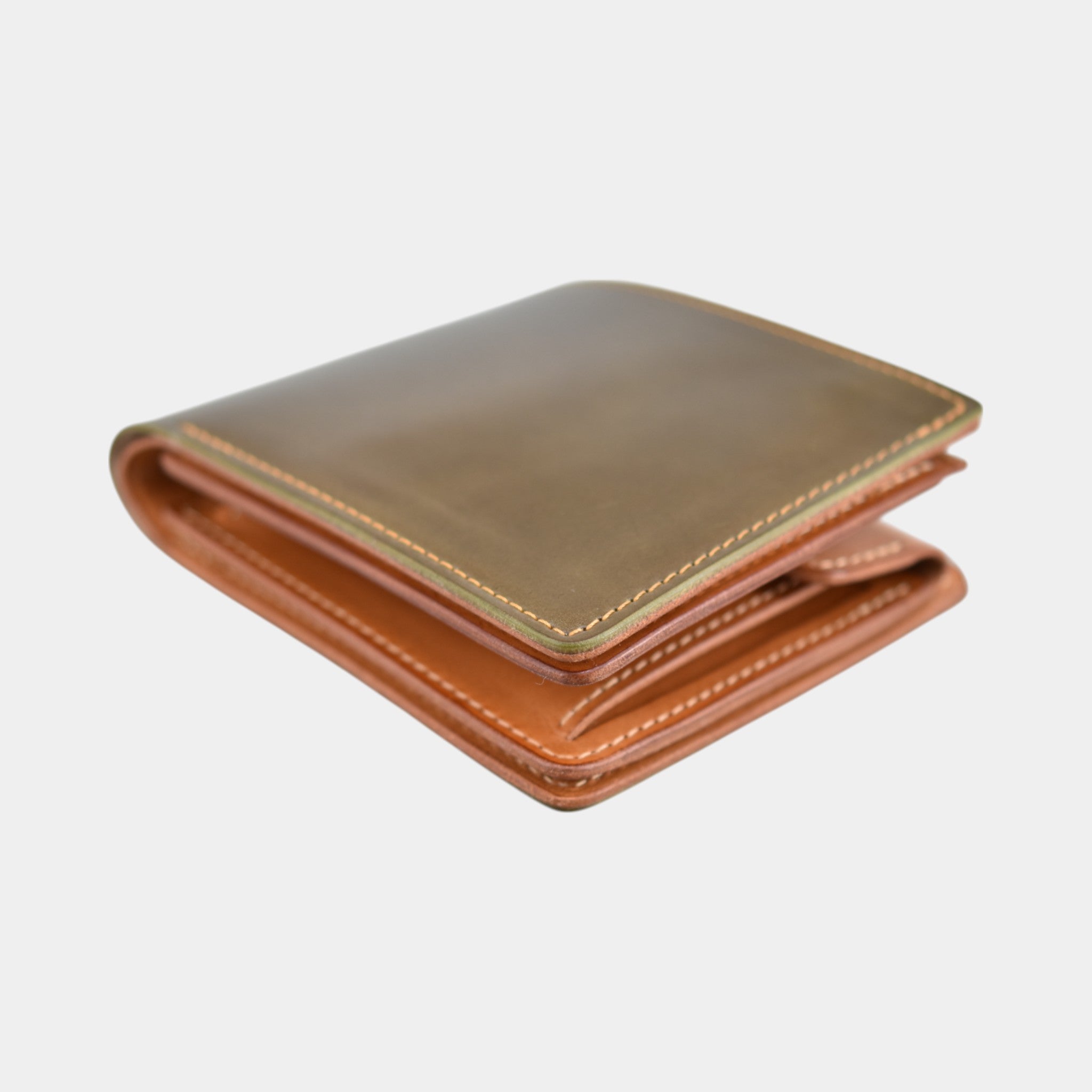Shell Cordovan men's wallet with coin pocket