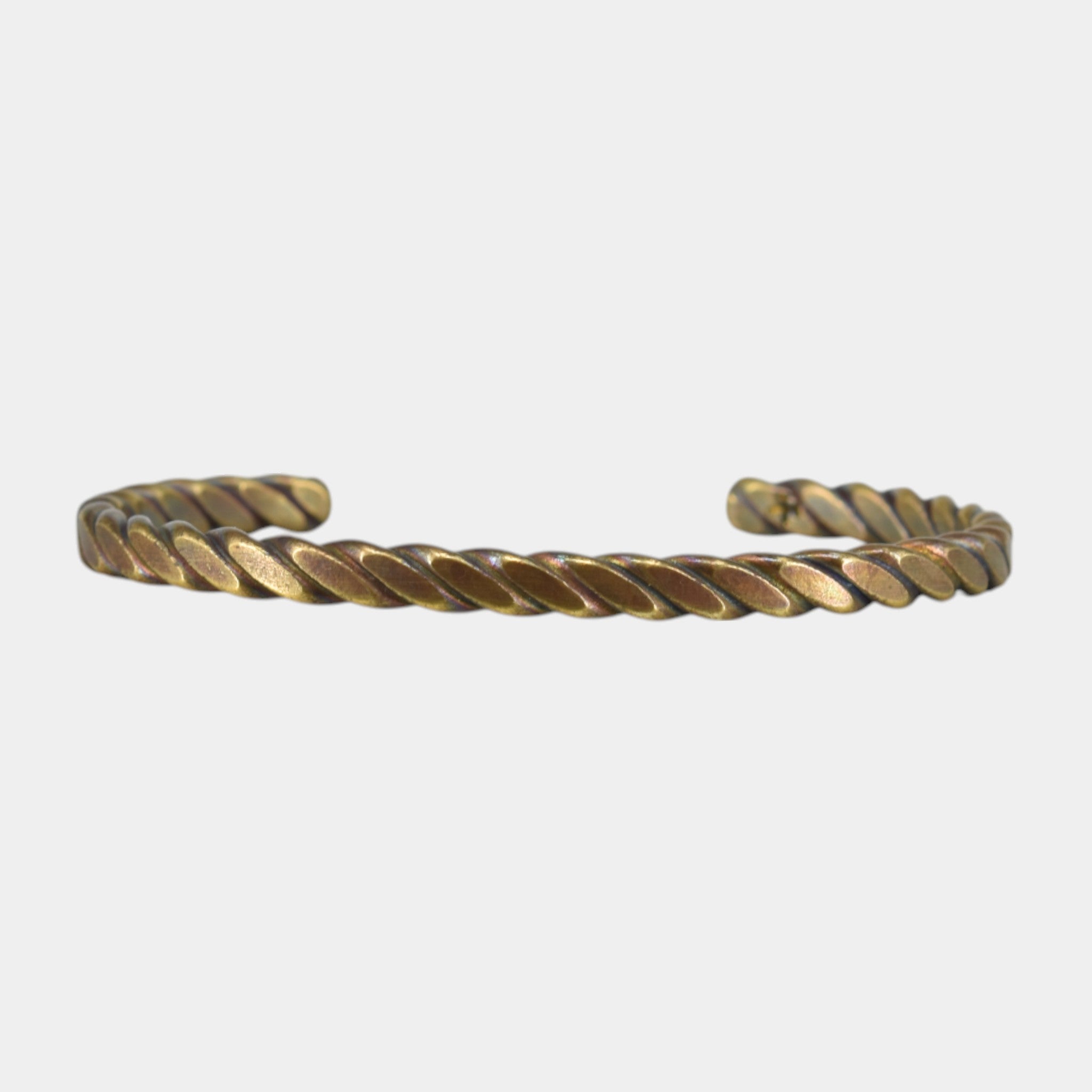 Geflochtener Messing Armreif