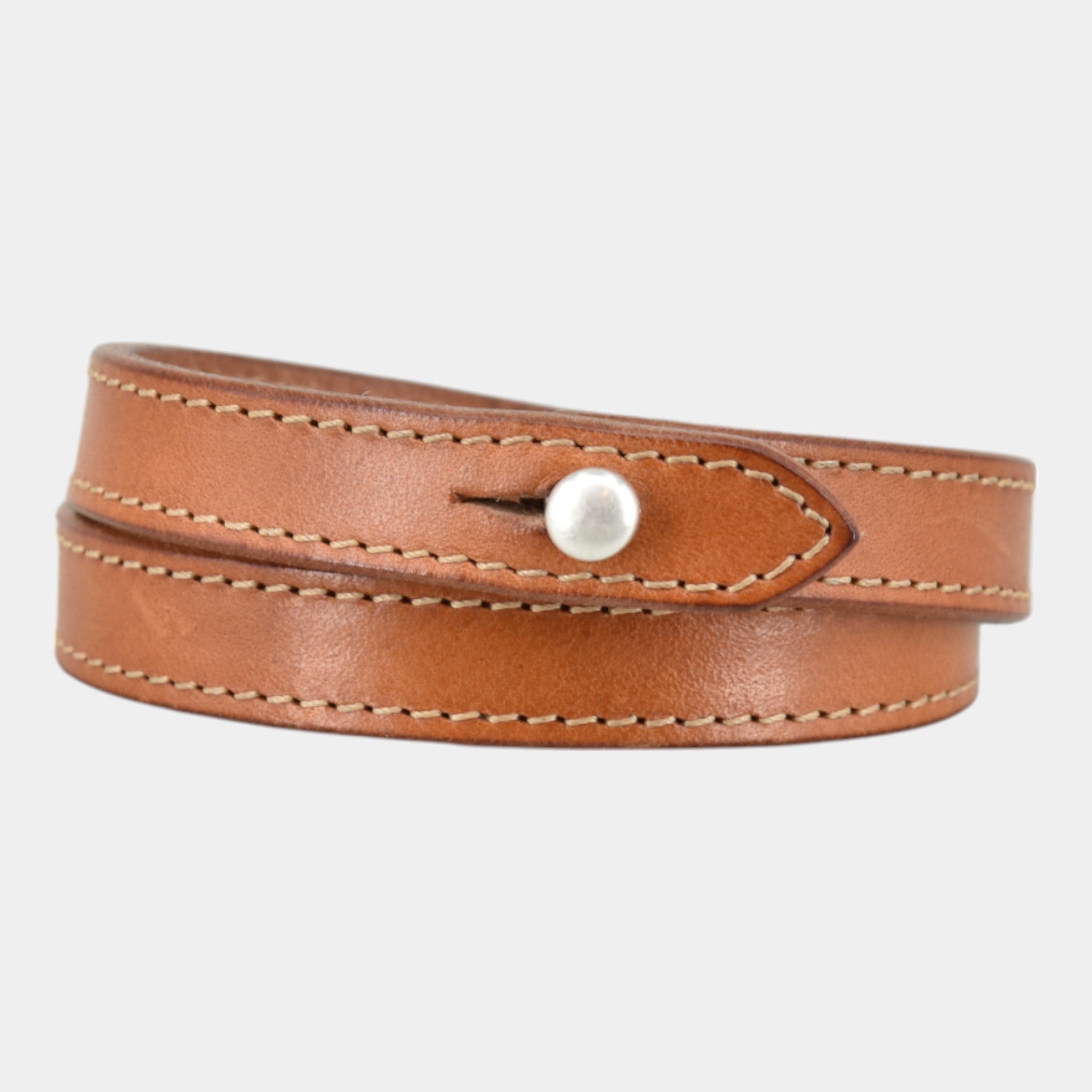 Breites Wickelarmband aus Leder für Herren