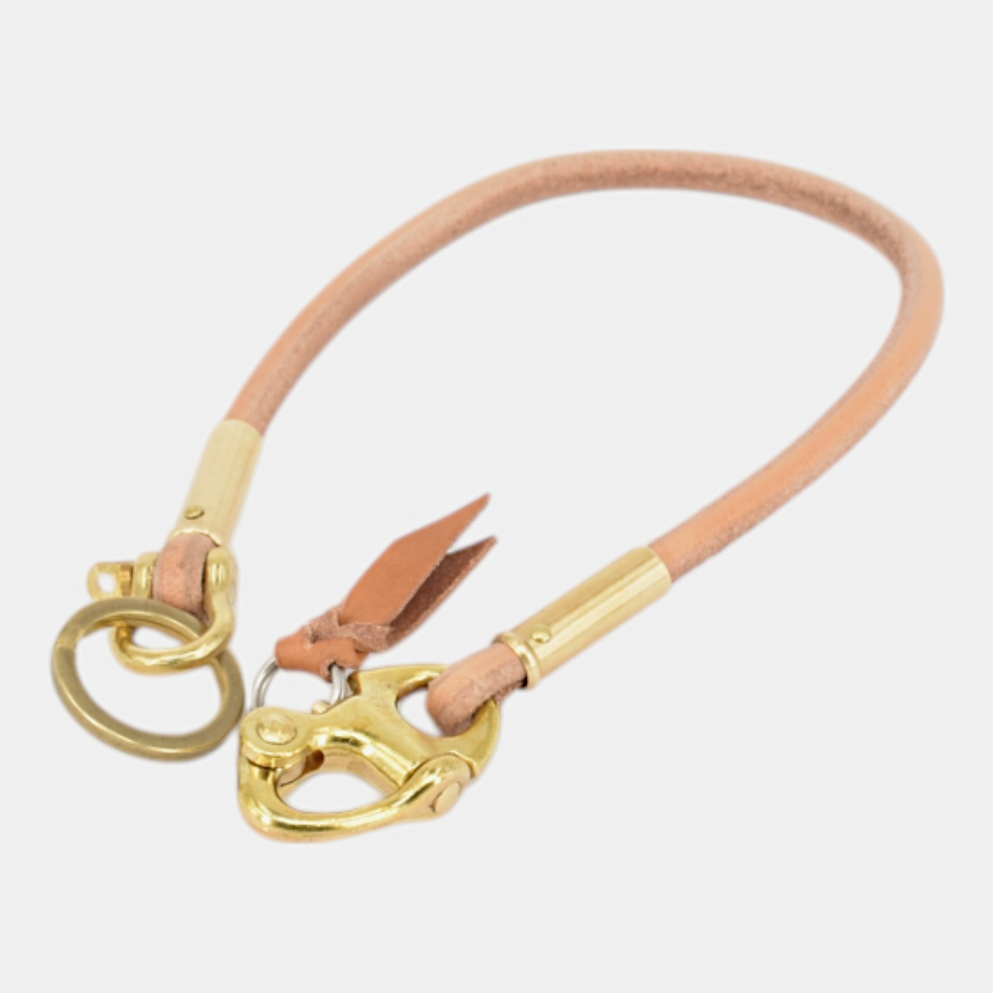 Natur Leder Schlüsselband 