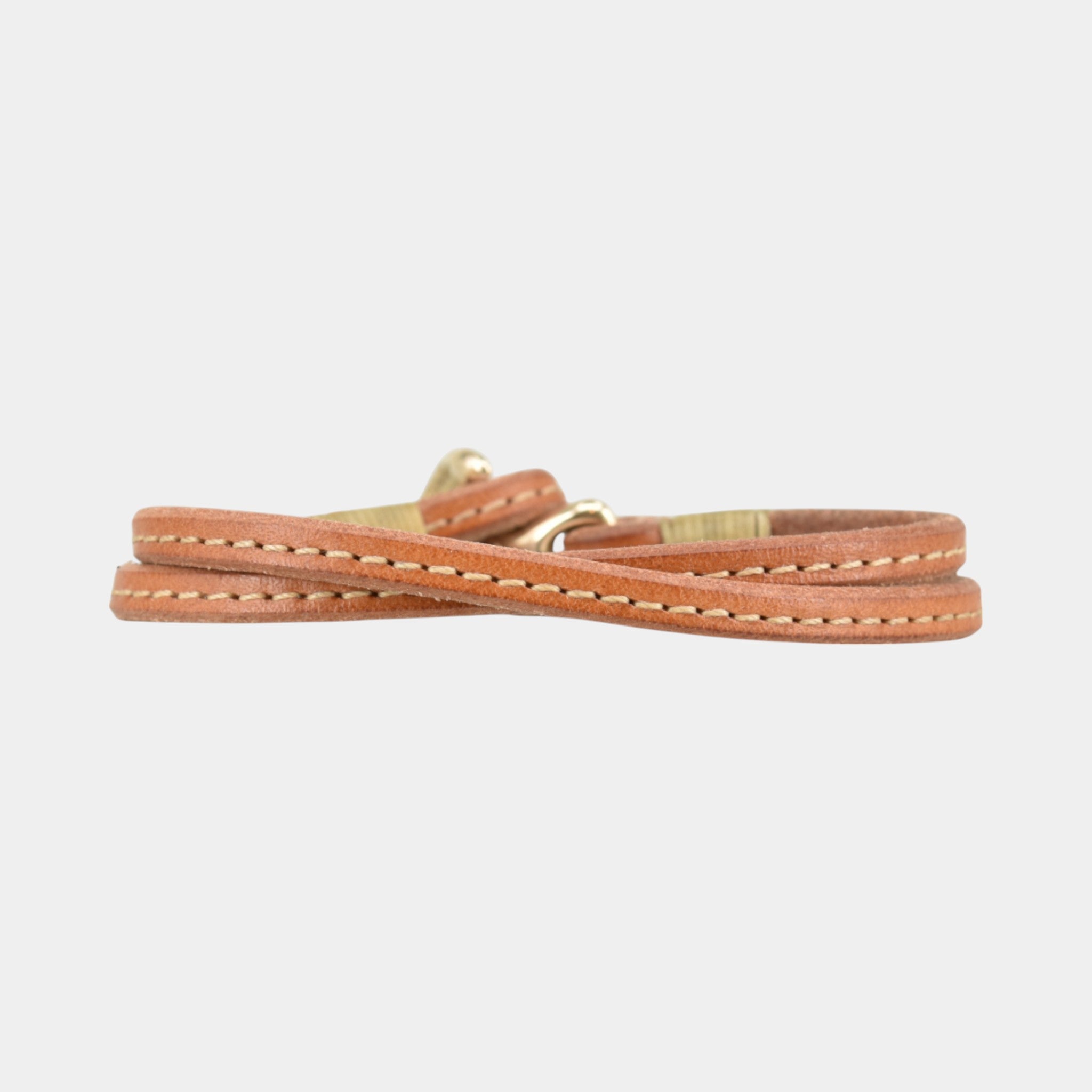 Wickelarmband aus Leder mit einem Verschluss aus 585er Rose Gold